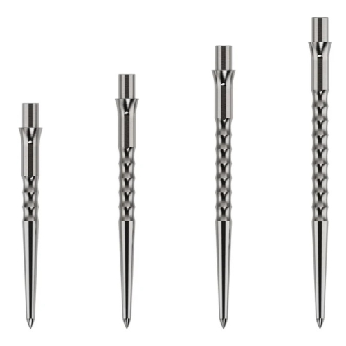 Caliburn Dart Points - Ripple No Lip Silber 28/32/36/40 mm